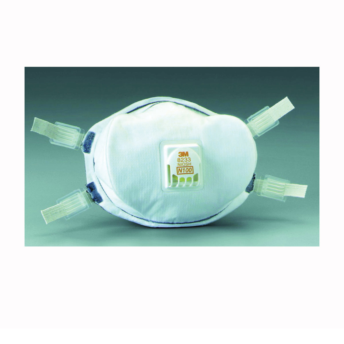 Cool Flow 8233 Disposable Particulate Respirator, Standard Mask, N100 Filter Class, White