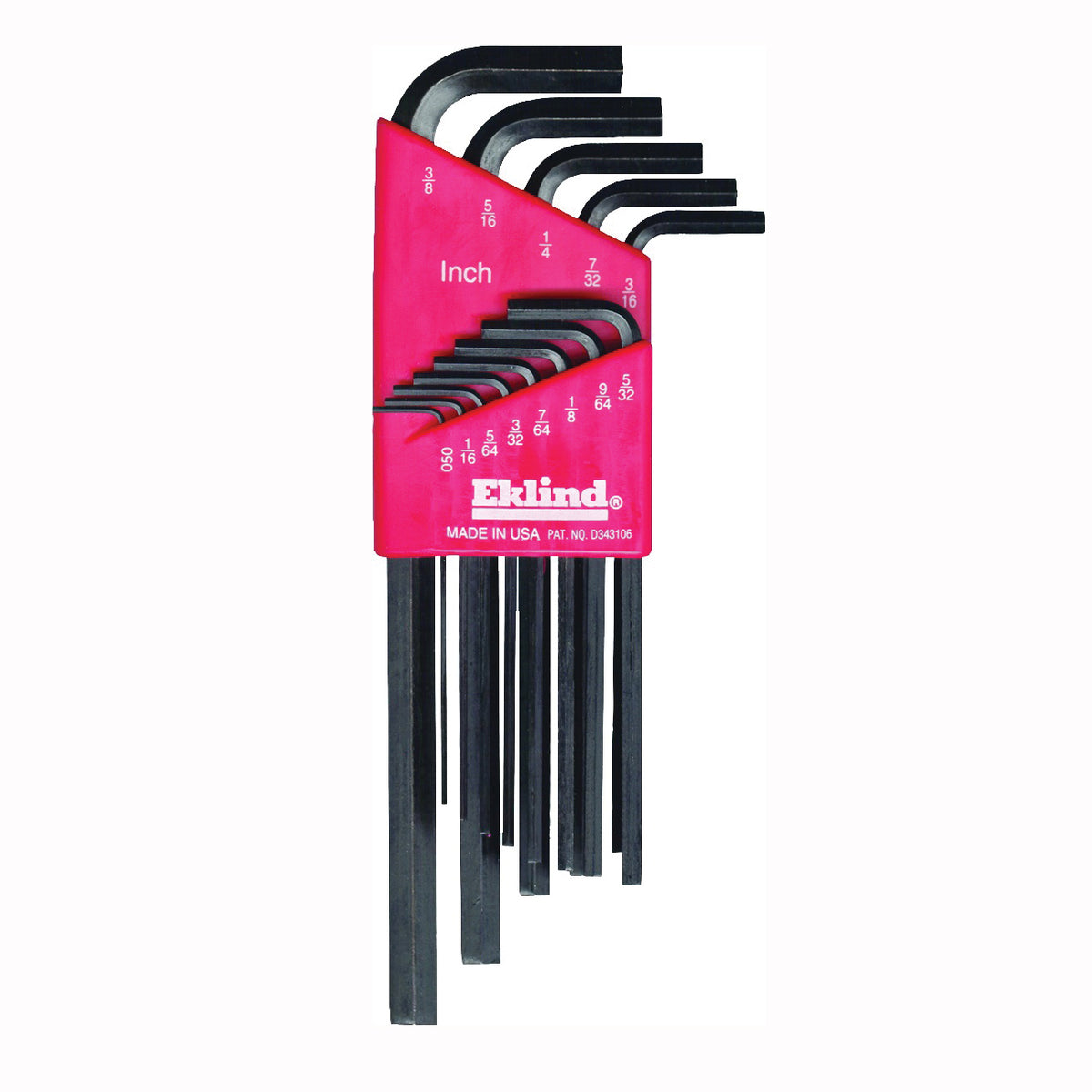 Eklind 10213 Hex Key Set, 13-Piece, Steel, Black