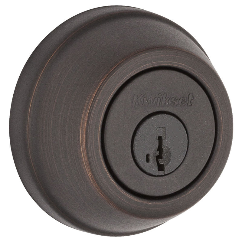 Kwikset 78011PSMTRCALRCS Deadbolt, Different, Smartkey Key, Steel, Venetian Bronze, 2-3/8 to 2-3/4 in Backset