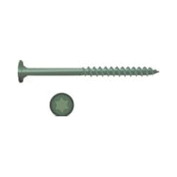 CAMO 0347490 Ledger Structural Screw, 3-5/8 in L, Flat Head, Star Drive, Carbon Steel, ProTech-Coated