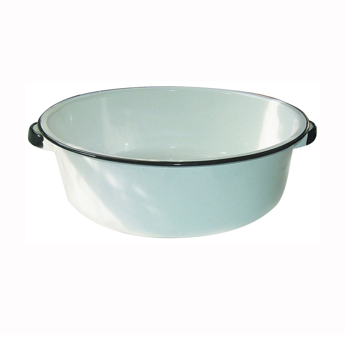 Granite Ware F6416-4 Dish Pan with Handle, 15 qt Volume, Steel, White