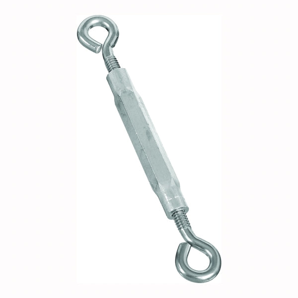 National Hardware 2171BC Series N221-820 Turnbuckle, 65 lb Working Load, #10-24 Thread, Eye, Eye, 5-1/2 in L Take-Up