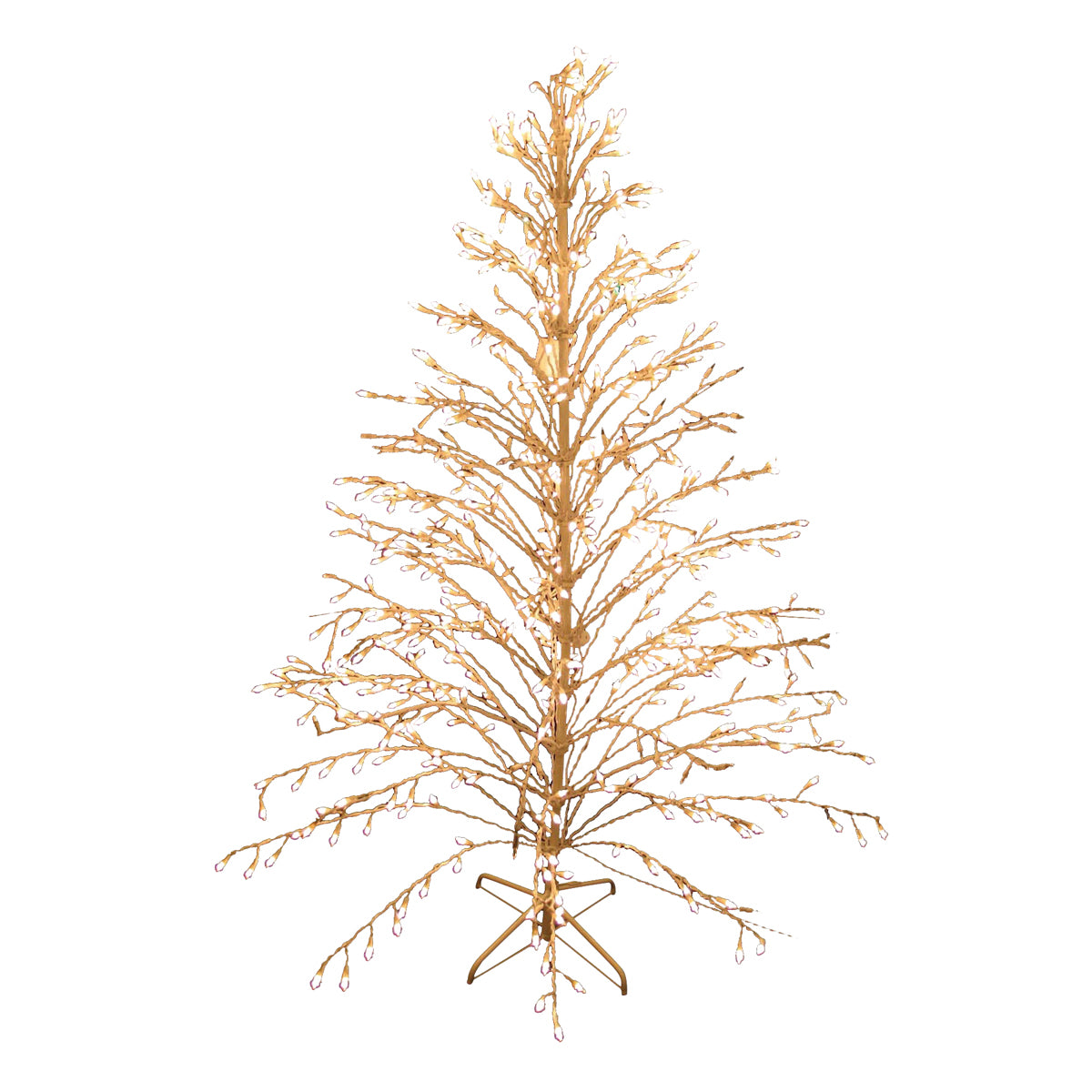 Santas Forest 60949 Pre-Lit Christmas Tree, 6 ft H, Yard Art Family, 110 V, Mini Bulb, Clear Light