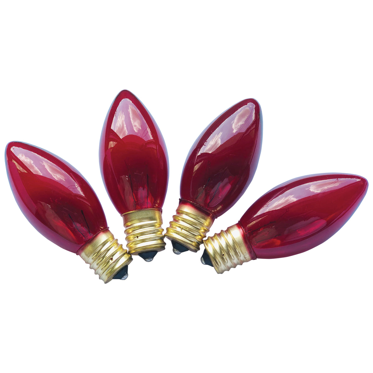 Hometown Holidays 19252 Replacement Bulb, 7 W, Intermediate Lamp Base, Incandescent Lamp, Transparent Red Light