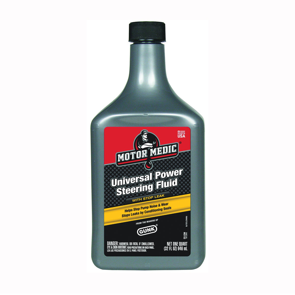 RSC M2732 Power Steering Fluid with Stop Leak Yellow, 32 oz Bottle