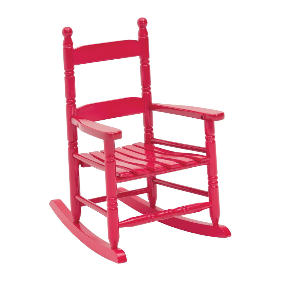 Jack Post KN-10-R Child Rocking Chair, 14-3/4 in OAW, 18-1/4 in OAD, 22-1/2 in OAH, Hardwood, Red