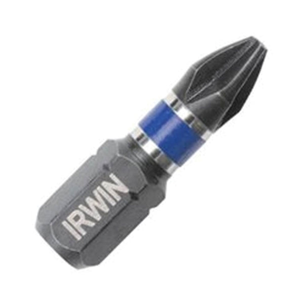 IRWIN 1837327 Power Bit, #2 Drive, Phillips Drive, 1/4 in Shank, Hex Shank, 1 in L, S2 Steel