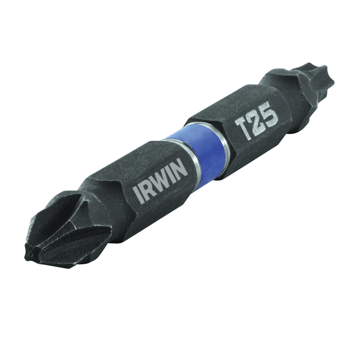 IRWIN 1892014 Power Bit, #2, T25 Drive, Phillips, Torx Drive, 1/4 in Shank, Hex Shank, 2-3/8 in L, Steel