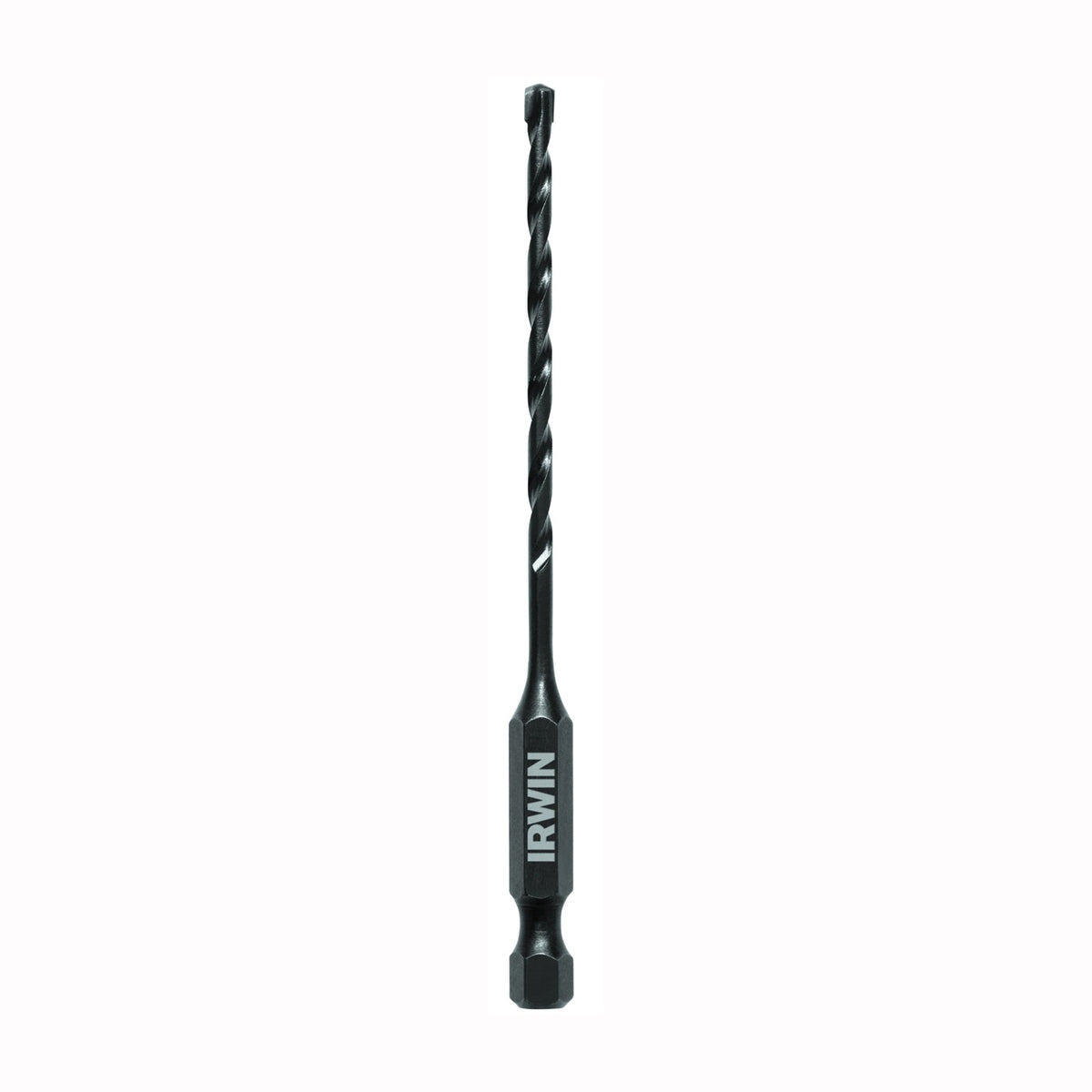 IRWIN 1870541 Impact Drill Bit, 1/8 in Dia, 4 in OAL, 1-Flute, 1/4 in Dia Shank, Hex Shank