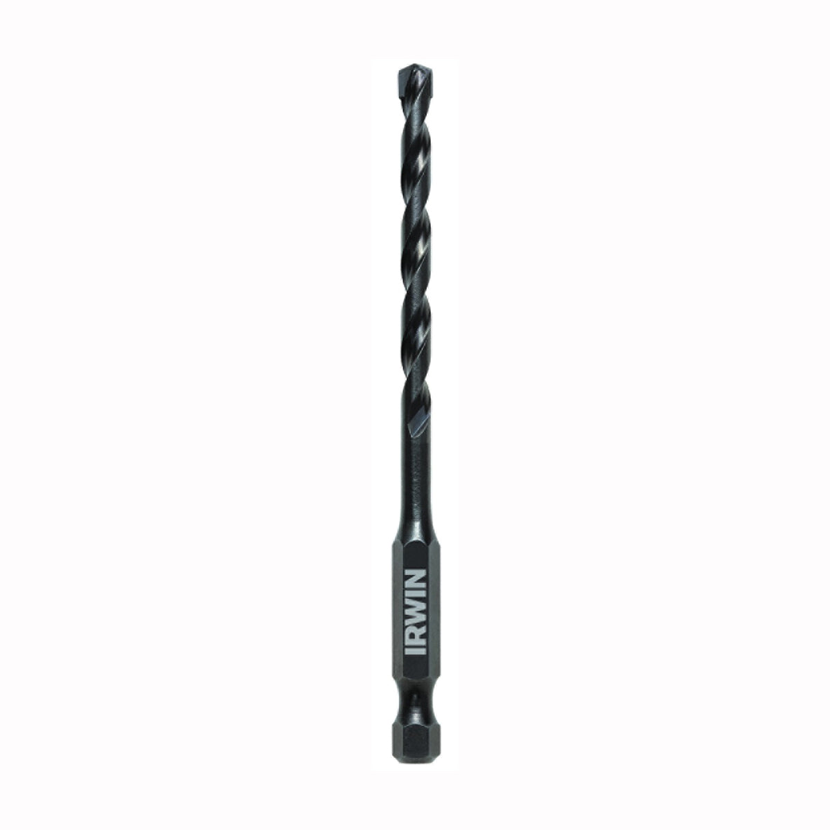 IRWIN 1870543 Impact Drill Bit, 3/16 in Dia, 4 in OAL, 1-Flute, 1/4 in Dia Shank, Hex Shank