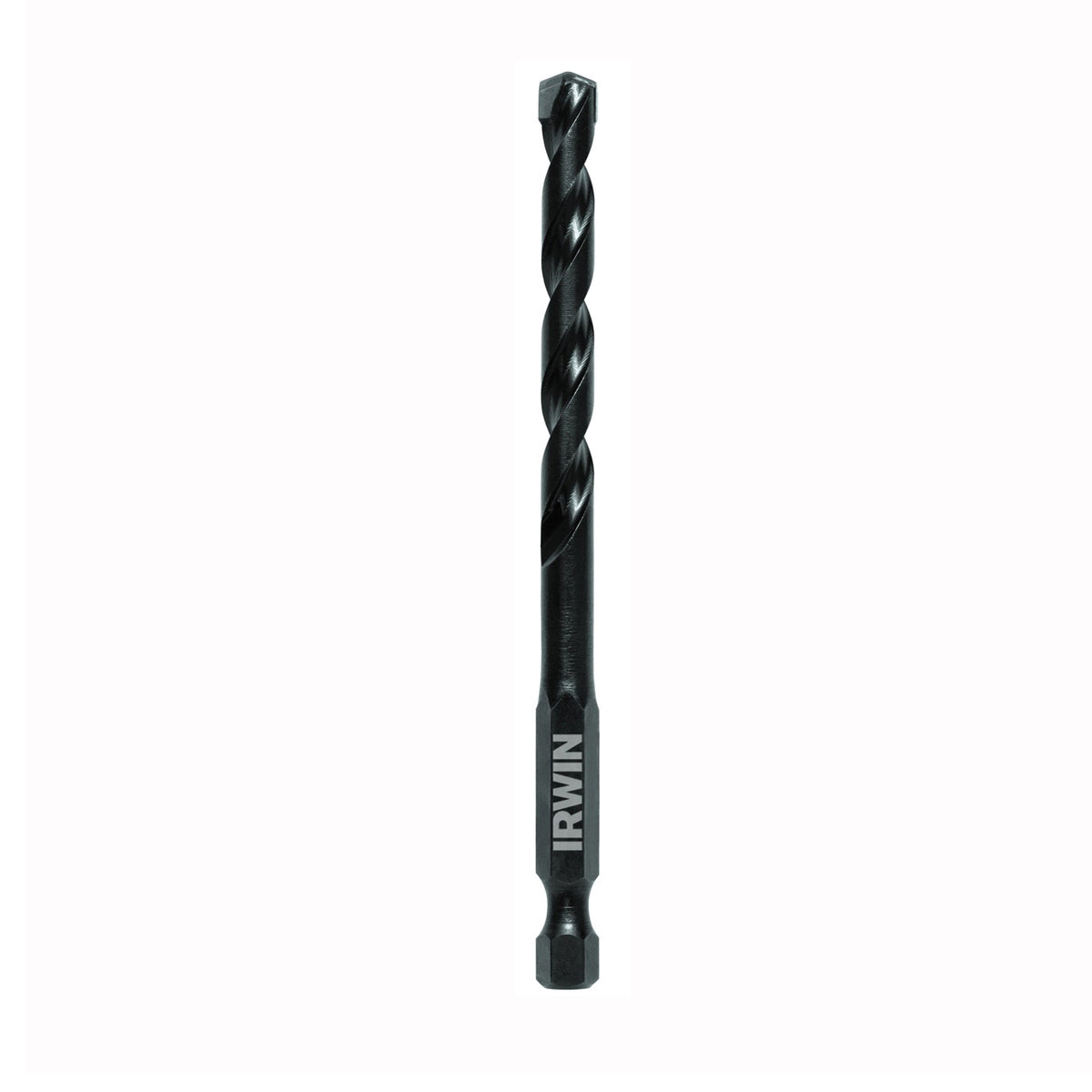 IRWIN 1870544 Impact Drill Bit, 1/4 in Dia, 4 in OAL, 1-Flute, 1/4 in Dia Shank, Hex Shank