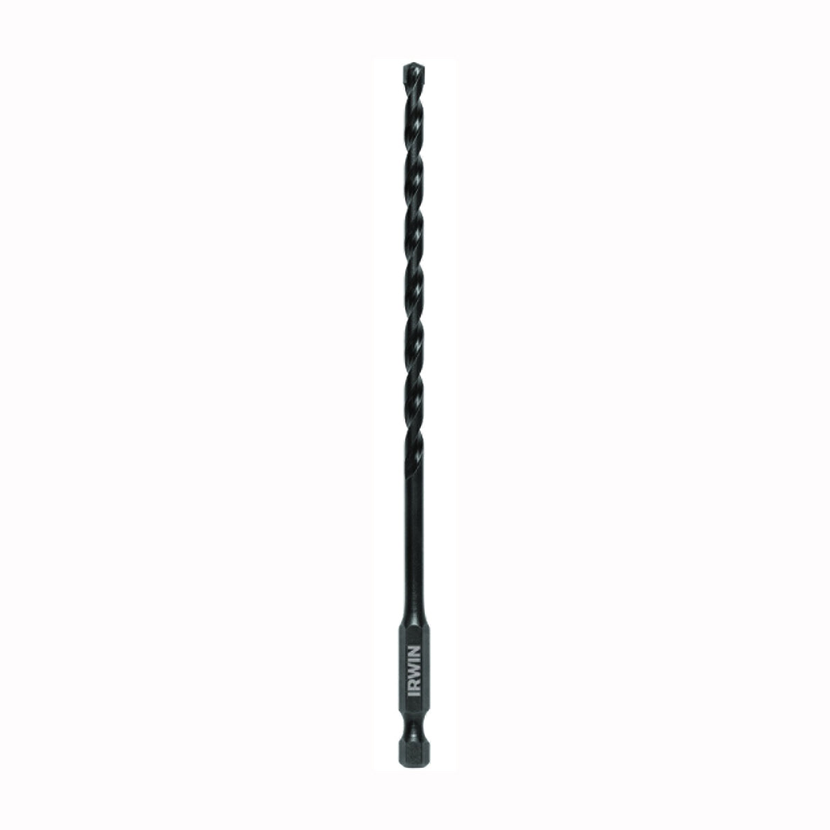 IRWIN 1870546 Impact Drill Bit, 3/16 in Dia, 6 in OAL, 1-Flute, 1/4 in Dia Shank, Hex Shank