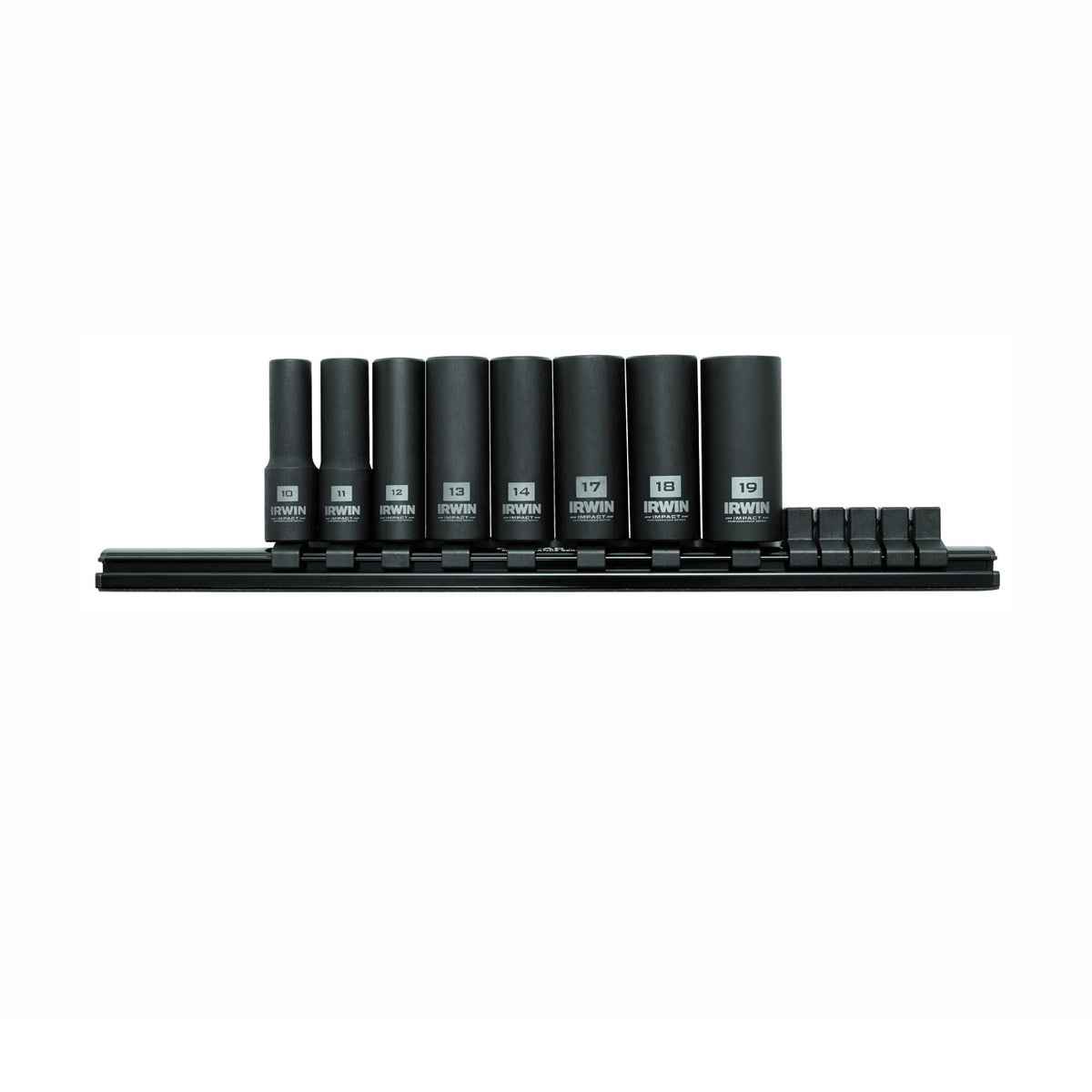 IRWIN 1882413 Socket Rail Set, Molybdenum Steel, Black Oxide, Specifications: 3/8 in Drive Size