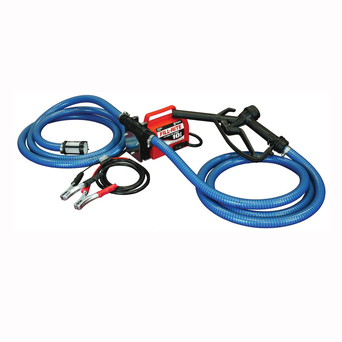 Fill-Rite FR1614 Fuel Transfer Pump, Motor: 1/4 hp, 12 VDC, 20 A, 2800 rpm, 30 min Duty Cycle, 8 ft L Suction Tube