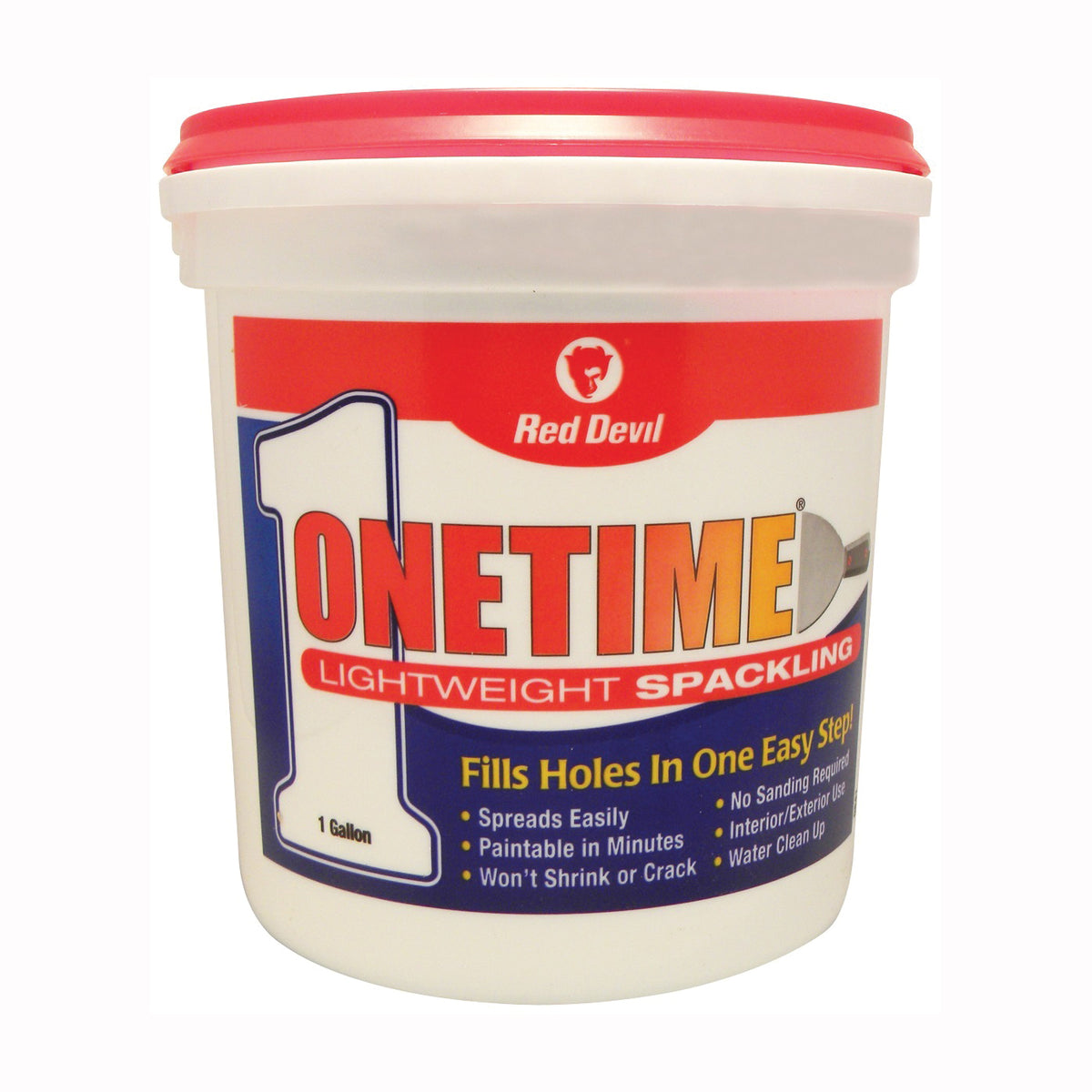 Red Devil 0541 Spackling Compound White, White, 1 gal Tub