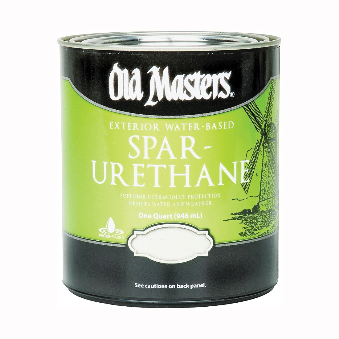 Old Masters 74604 Spar Urethane Paint, Semi-Gloss, Liquid, Clear, 1 qt, Can