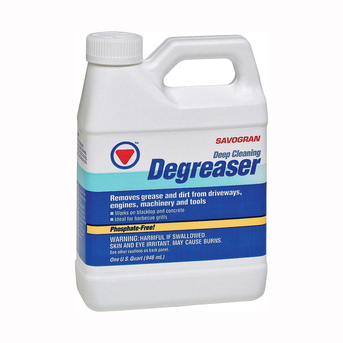 SAVOGRAN 10732 Heavy-Duty Cleaner, Liquid, Clear Yellow, 1 qt, Can