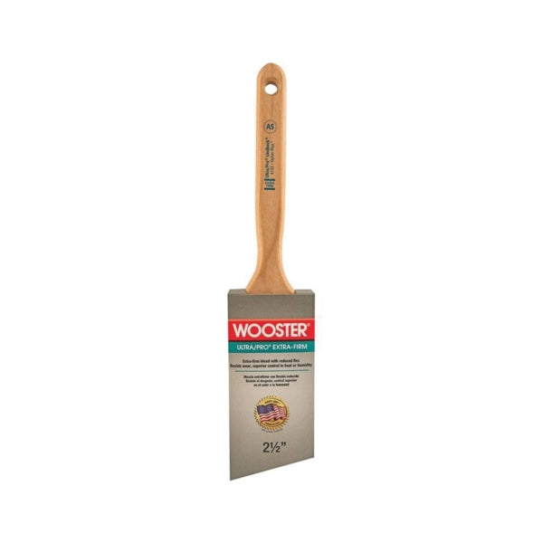 WOOSTER 4153-2 1/2 Paint Brush, 2-1/2 in W, 2-15/16 in L Bristle, Nylon Bristle, Sash Handle