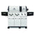 Broil King Regal 957347 Gas Grill, 60000 Btu/hr BTU, Natural Gas, 6 -Burner, 250 sq-in Primary Cooking Surface