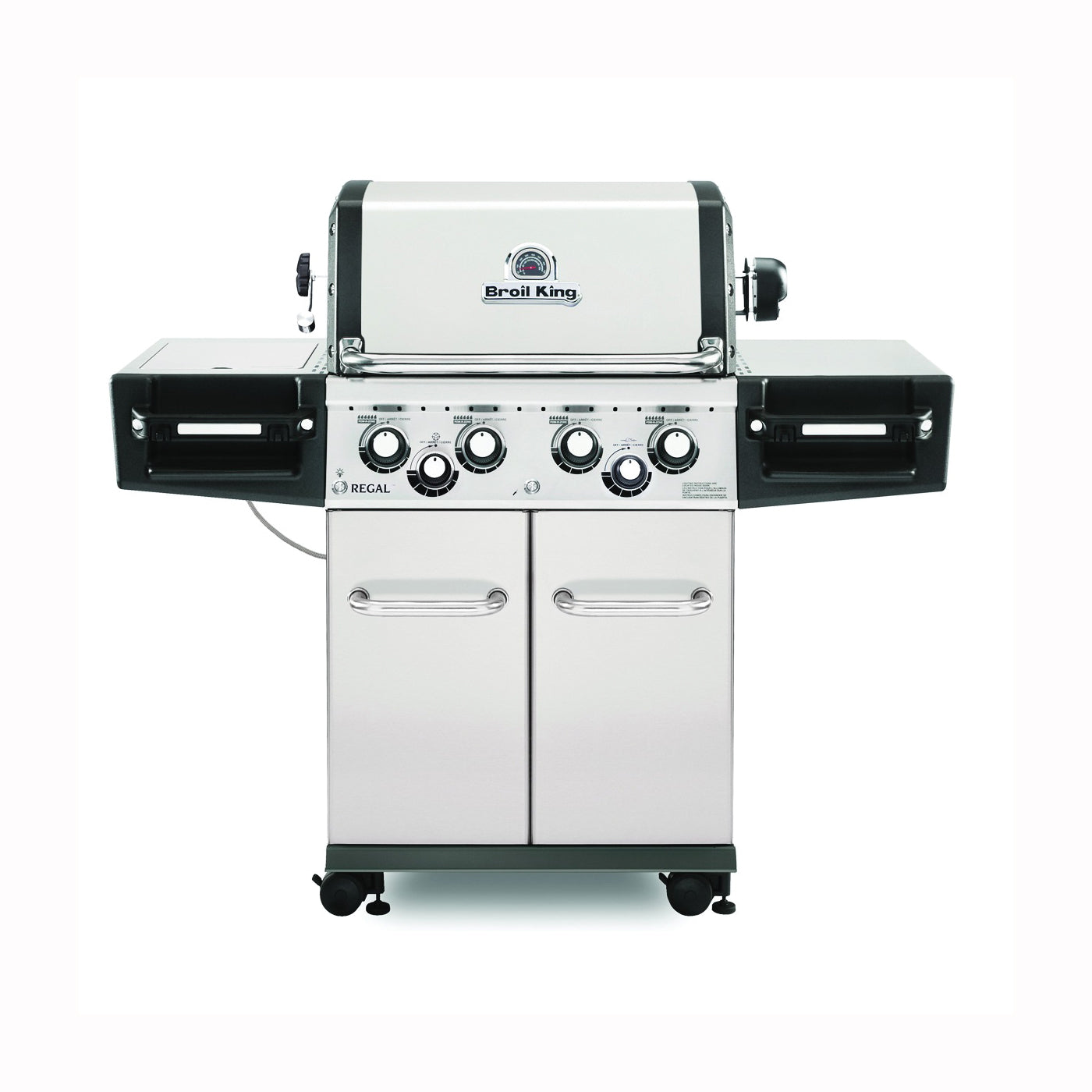 Broil King Regal 956347 Gas Grill, 55000 Btu/hr BTU, Natural Gas, 4 -Burner, 500 sq-in Primary Cooking Surface