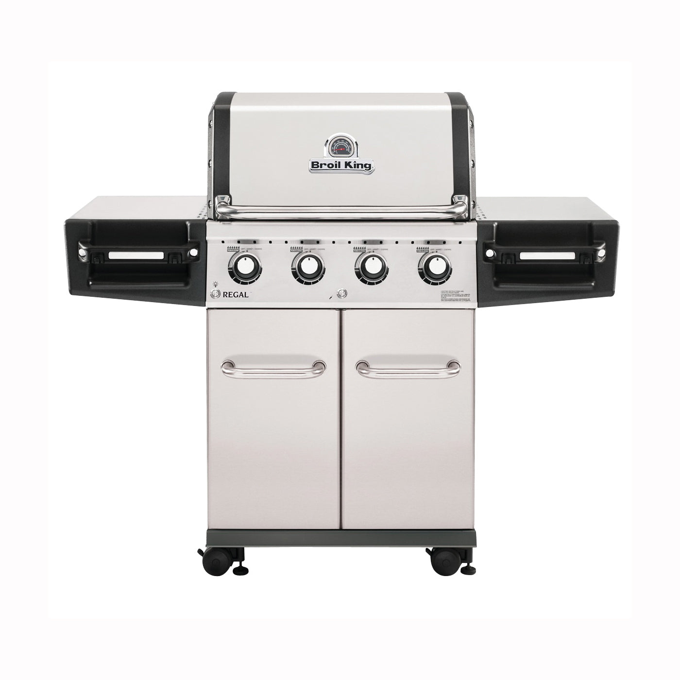 Broil King Regal 956314 Gas Grill, 55000 Btu/hr BTU, Liquid Propane, 4 -Burner, 500 sq-in Primary Cooking Surface