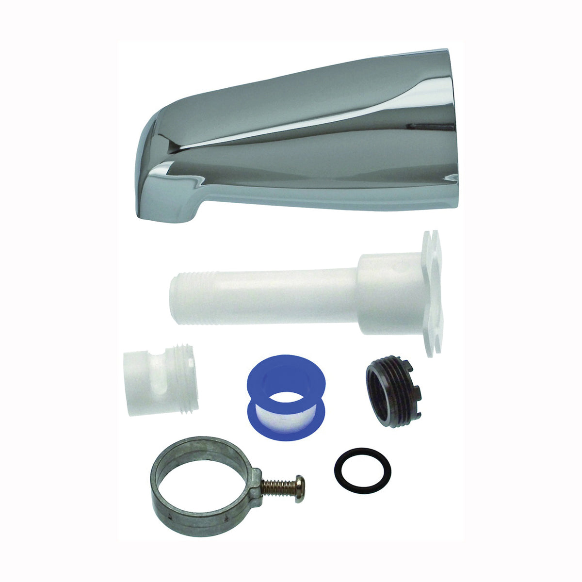 Danco 88702 Tub Spout, Metal, Chrome Plated