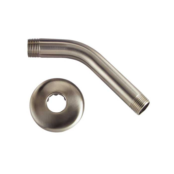 Boston Harbor A558215NP-OBF1 Shower Arm with Flange, 1/2-14 Connection, Threaded, 2.25 in L, Stainless Steel