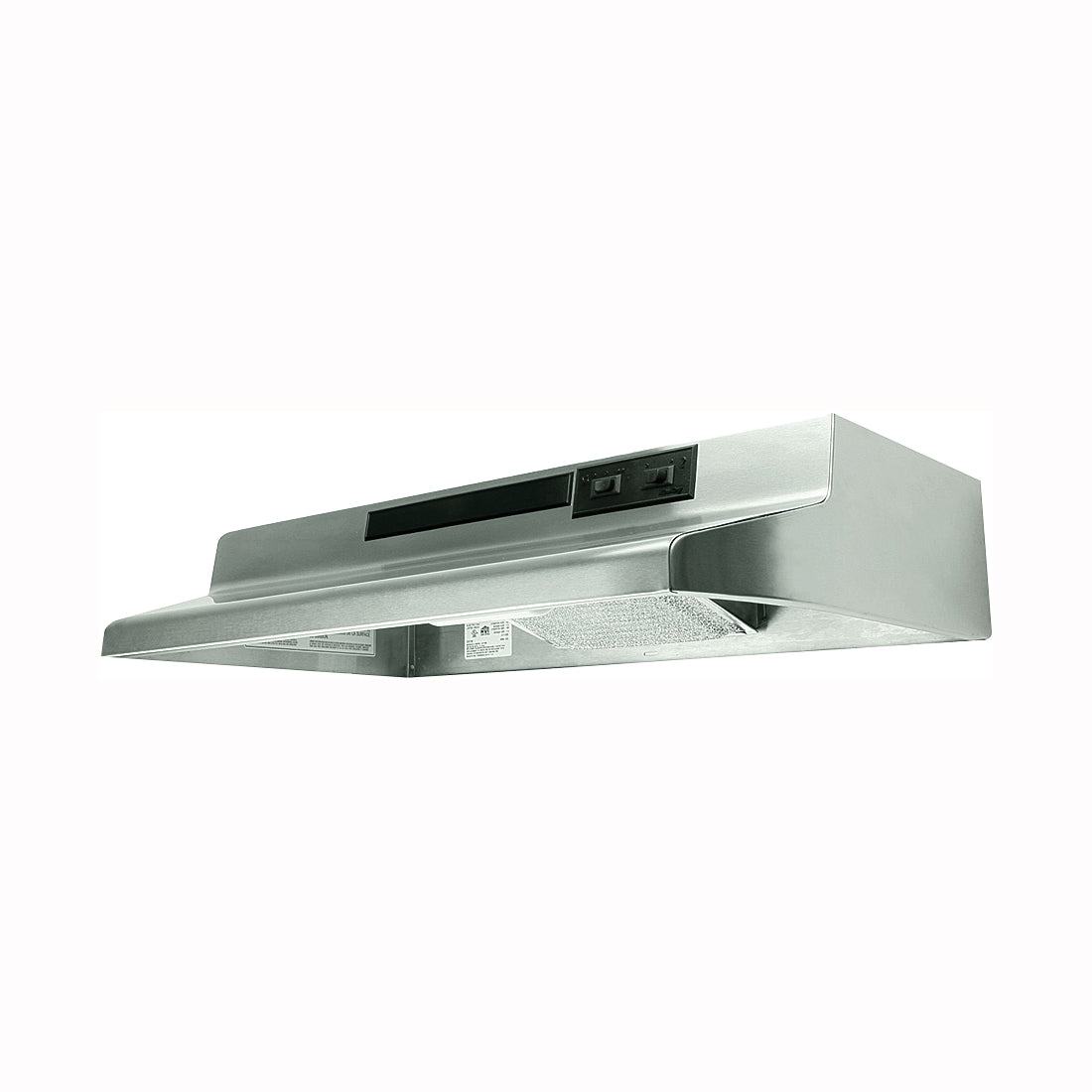 Air King Advantage AV Series AV1368 Range Hood, 180 cfm, 2 Fan, 36 in W, 12 in D, 6 in H, Cold Rolled Steel