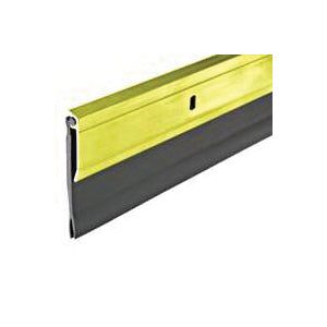 Frost King A62/36GAH Door Sweep, 36 in L, 2 in W, Aluminum Flange, Vinyl Insert