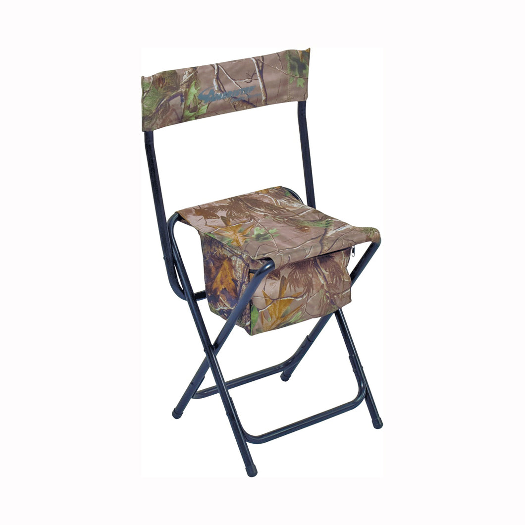 AMERISTEP 3RG1A014 High Back Chair, Heavy-Duty, Poly Fabric, Camouflage/Green