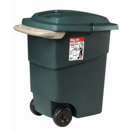 STEP2 566000 Trash Container, 60 gal Capacity, Green ShopKoopman