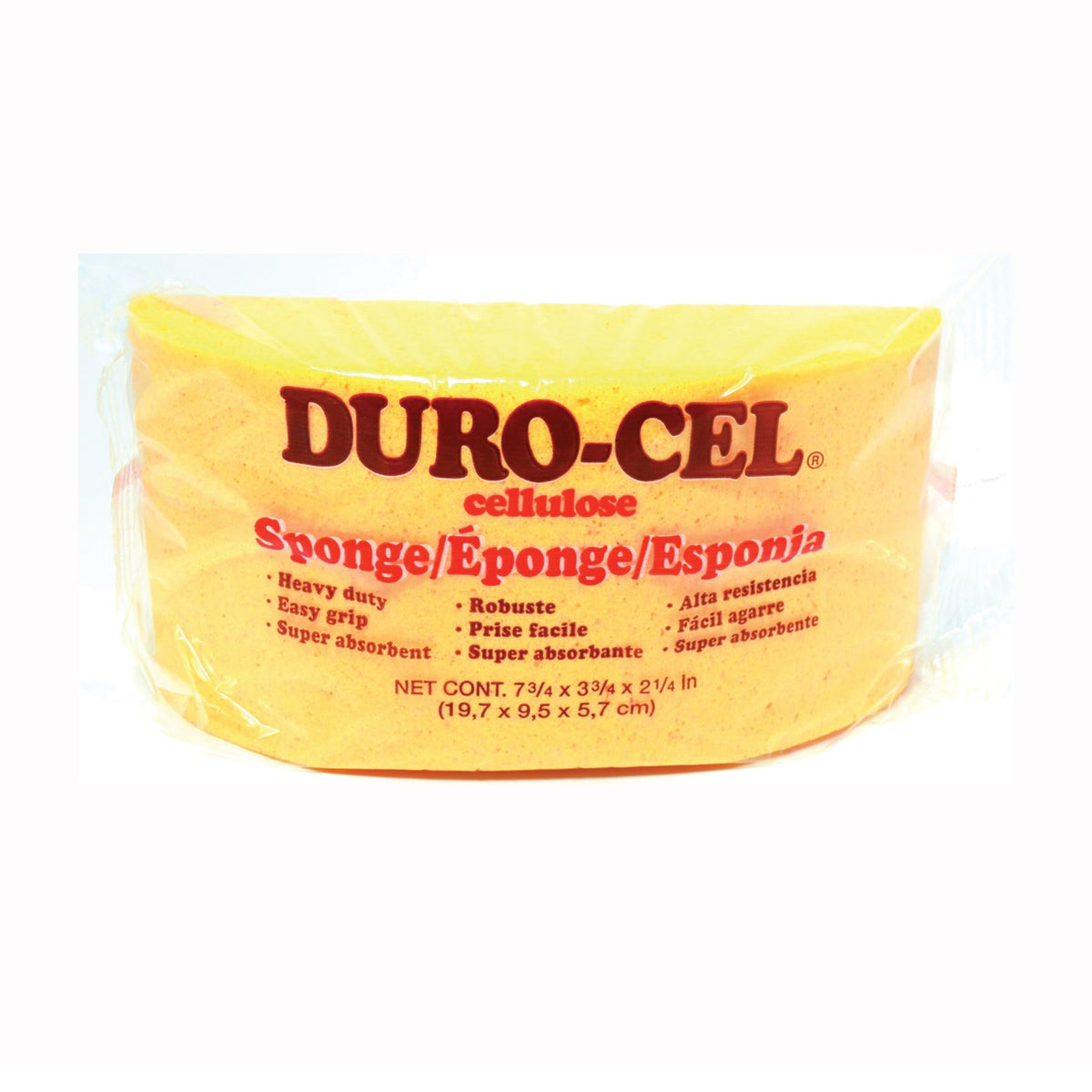 Duro-Cel 03085 Turtleback Sponge, 7-3/4 in L, 3-3/4 in W, 2-1/8 in Thick, Cellulose