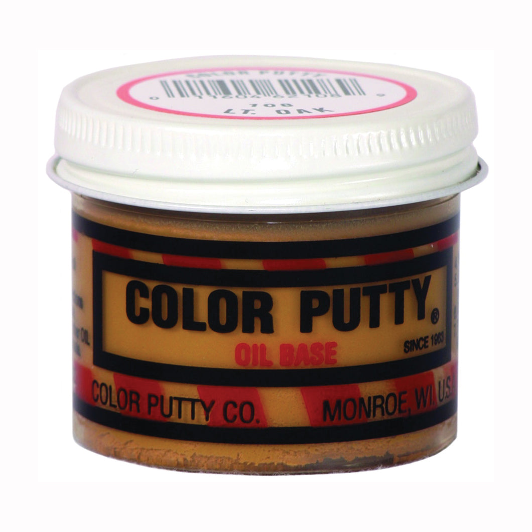 COLOR PUTTY 108 Wood Filler, Color Putty, Mild, Light Oak, 3.68 oz Jar