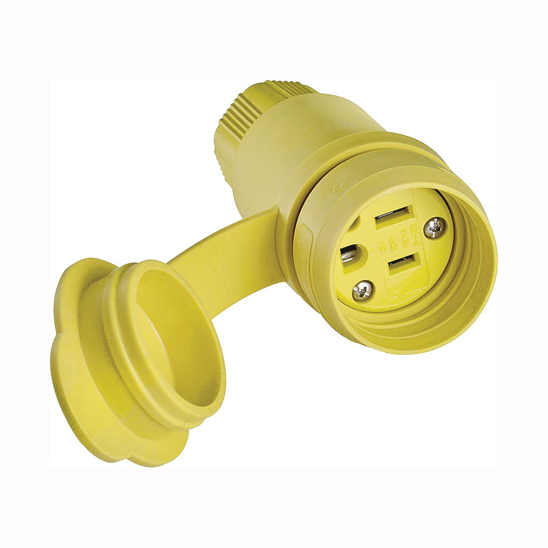 Eaton Wiring Devices 15W47-K Electrical Connector, 2 -Pole, 15 A, 125 V, IP66, NEMA: NEMA 5-15, Yellow