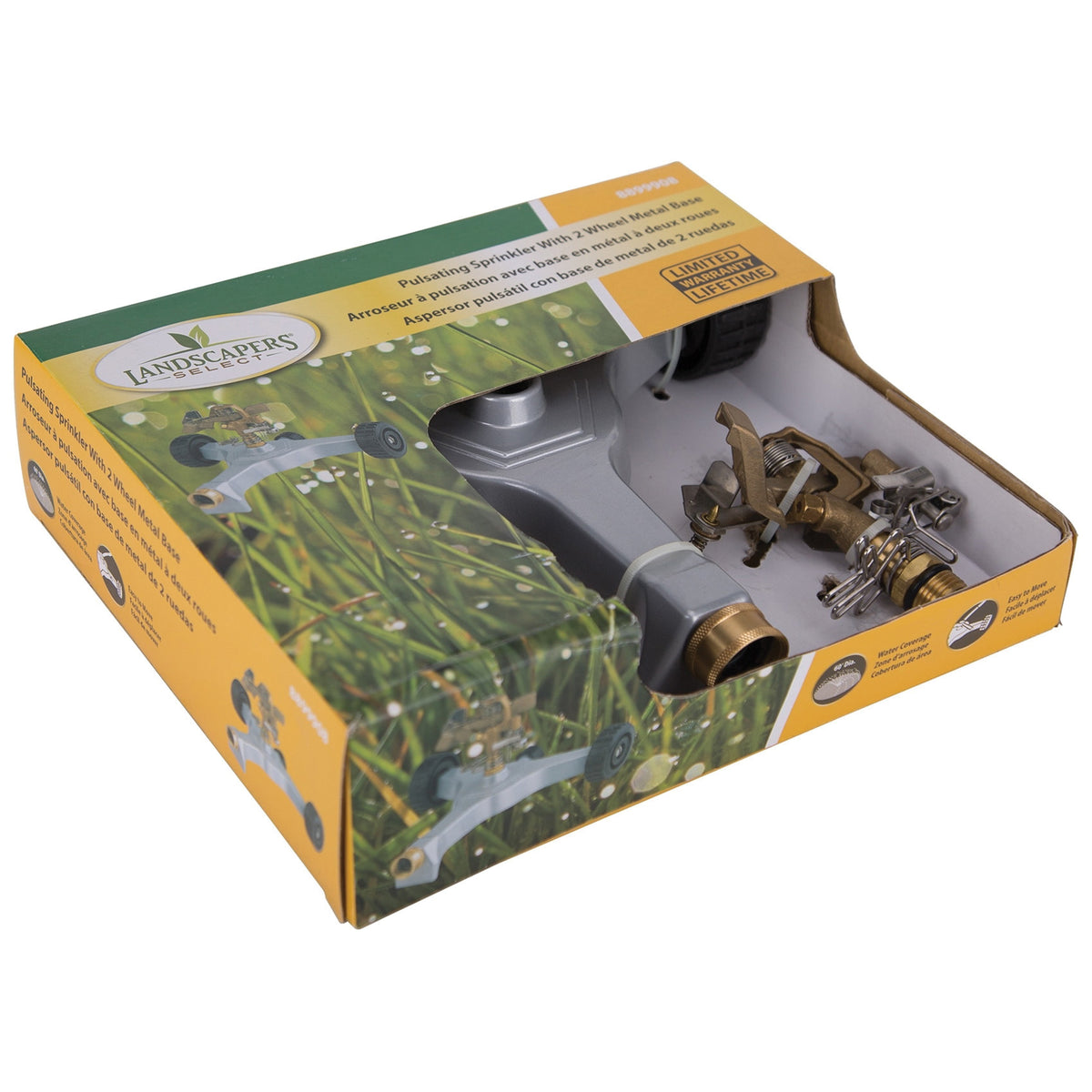 Landscapers Select 628739 Sprinkler, Female, Round, Zinc