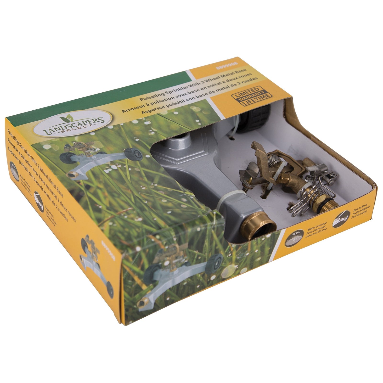 Landscapers Select 628739 Sprinkler, Female, Round, Zinc