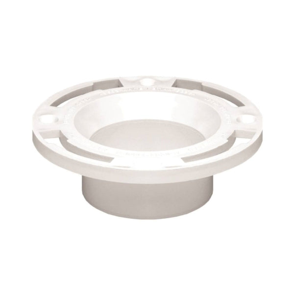 Oatey 43509 Closet Flange, 3 in Connection, PVC, White