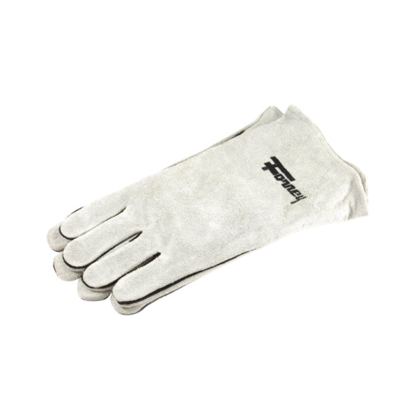 ForneyHide 55200 Welding Gloves, Men&#39;s, L, 13-1/2 in L, Gauntlet Cuff, Leather Palm, Gray, Wing Thumb, Leather Back