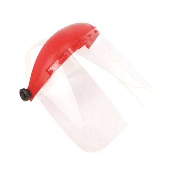 Forney 58600 Face Shield, Polyethylene Visor, Clear Visor, Pin Headgear