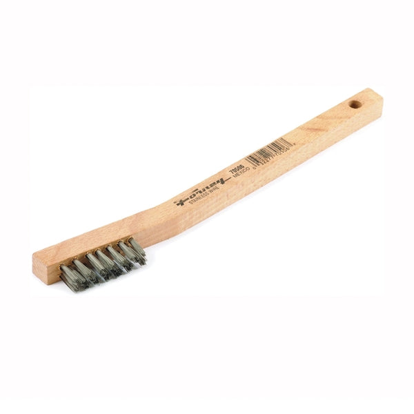 Forney 70506 Scratch Brush, 0.006 in L Trim, Stainless Steel Bristle