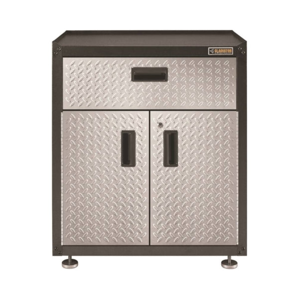 GLADIATOR GAGB28KDYG Modular Gear Box, 300 lb, 1-Drawer, Steel, Silver Tread