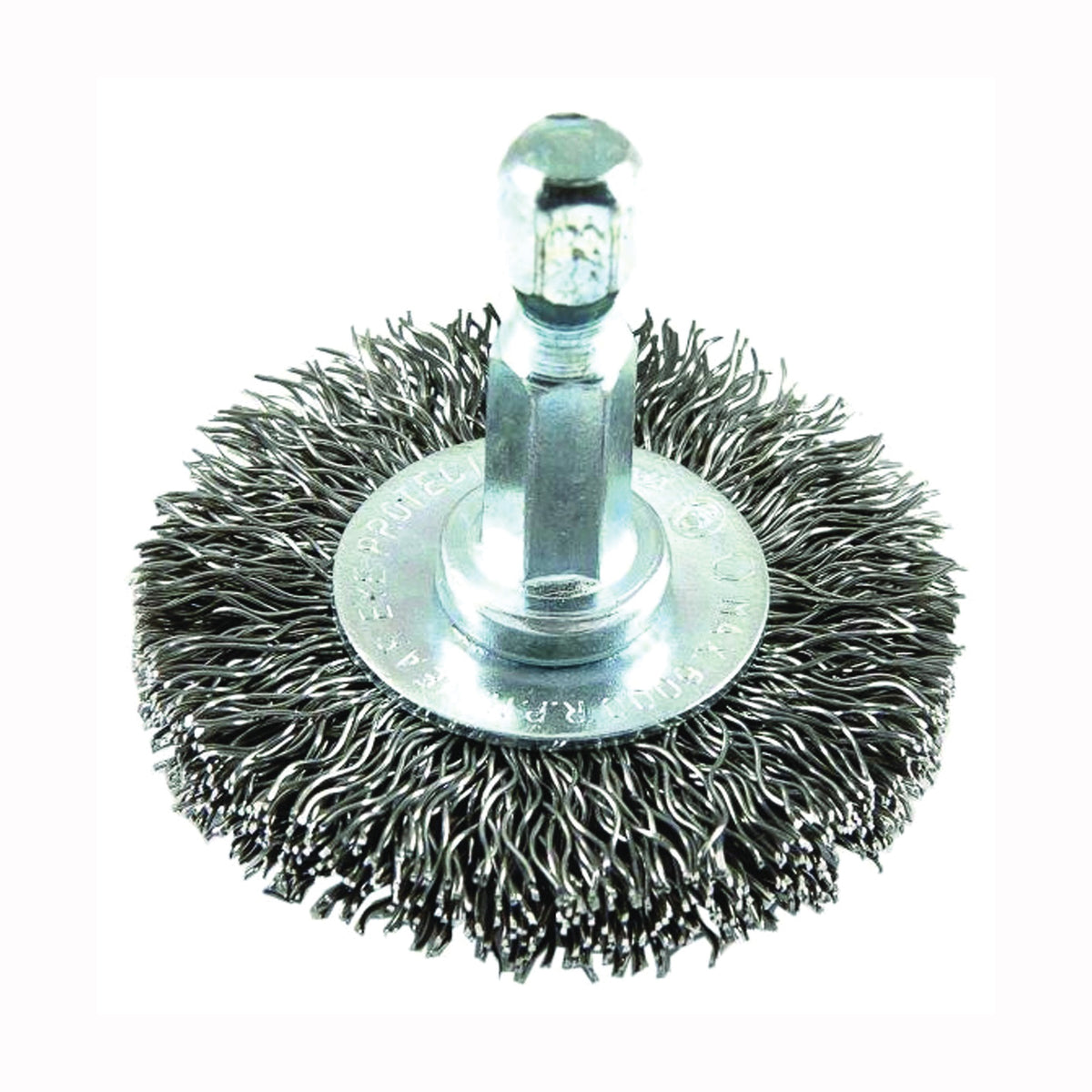Forney 72727 Wire Wheel Brush, 2 in Dia, 0.012 in Dia Bristle