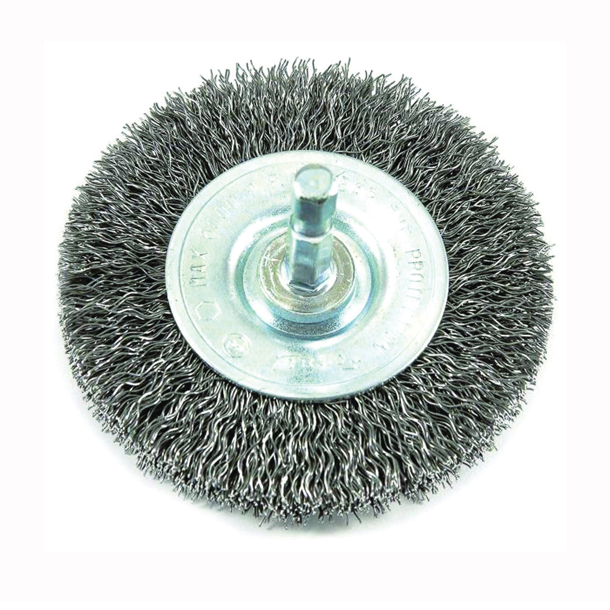 Forney 72735 Wire Wheel Brush, 3 in Dia, 0.012 in Dia Bristle