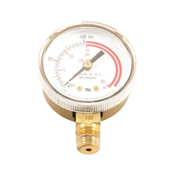 Forney 87730 Regulator Gauge, 0 to 30 psi Pressure, 1/4 in Connection, NPT