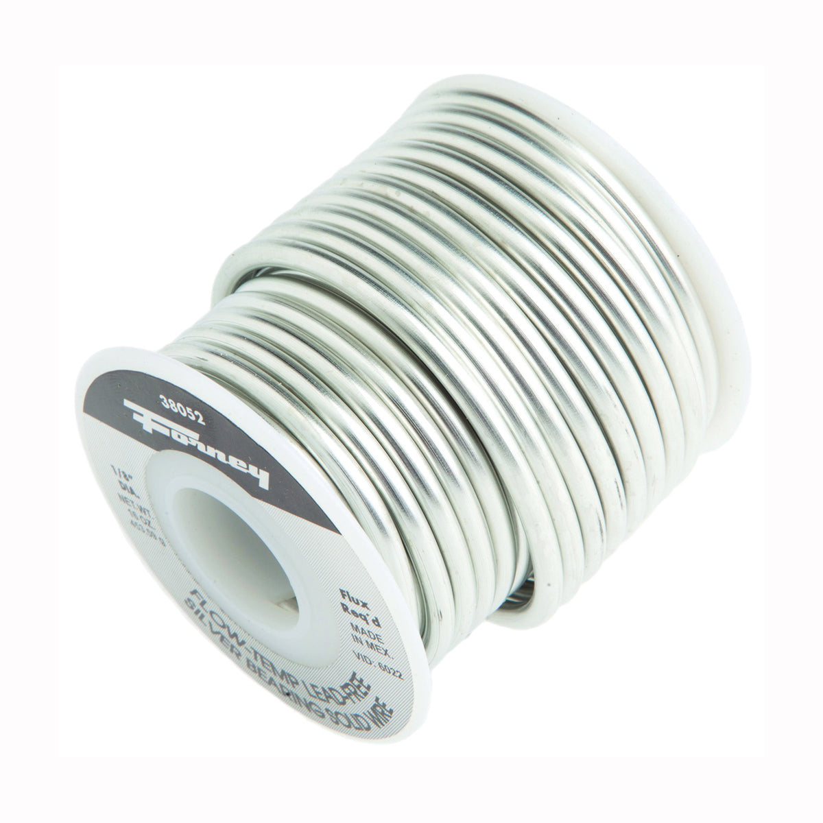 Forney 38052 Solder, 16 oz, Solid, Gray, 430 deg F Melting Point