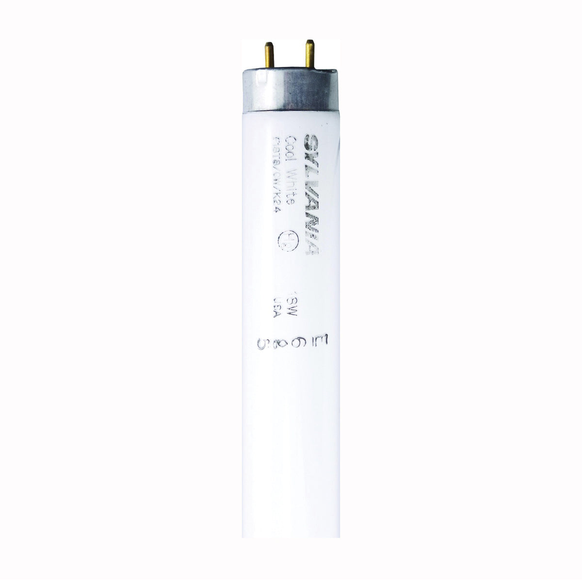 Sylvania 23012 Fluorescent Bulb, 18 W, T8 Lamp, Medium Lamp Base, 1035 Lumens, 4200 K Color Temp, Cool White Light