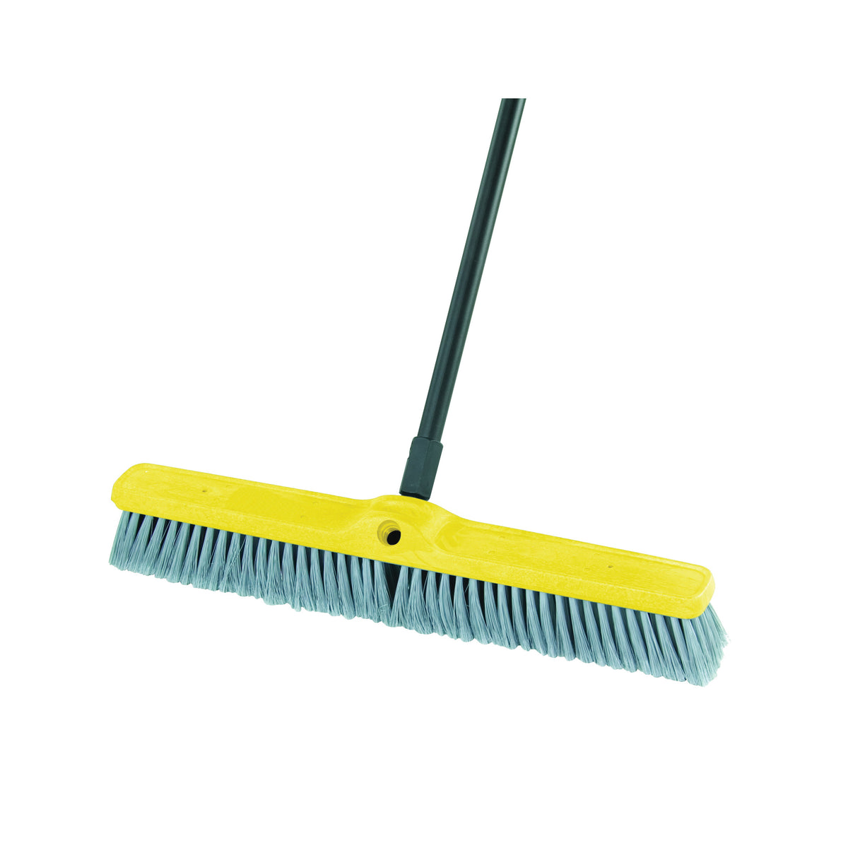 Rubbermaid FG9B0200GRAY Floor Sweep, 24 in Sweep Face, 3 in L Trim, Polypropylene Bristle, Threaded