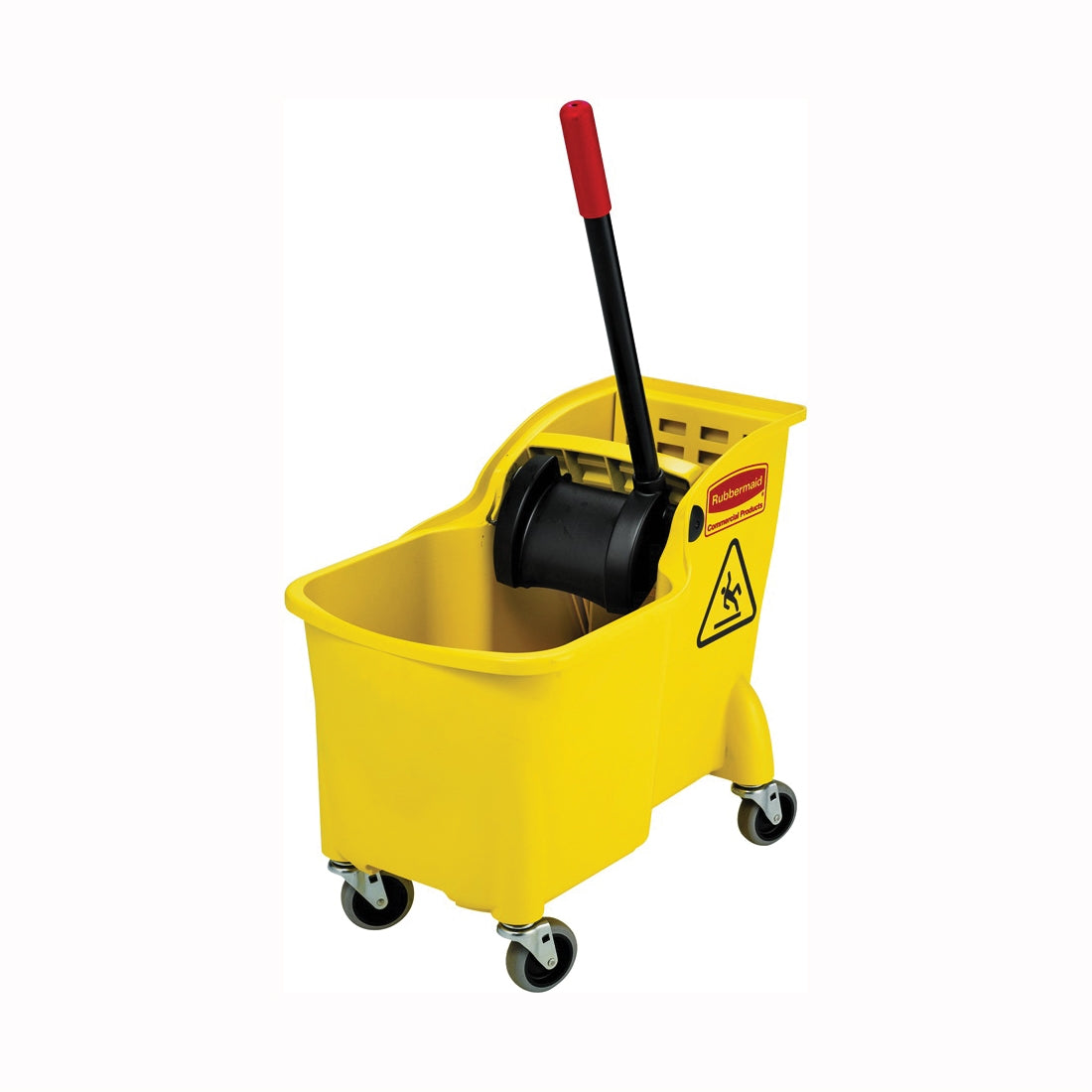 Rubbermaid FG738000YEL Bucket and Wringer Combo, 31 qt Capacity, Rectangular, Polypropylene Bucket/Pail