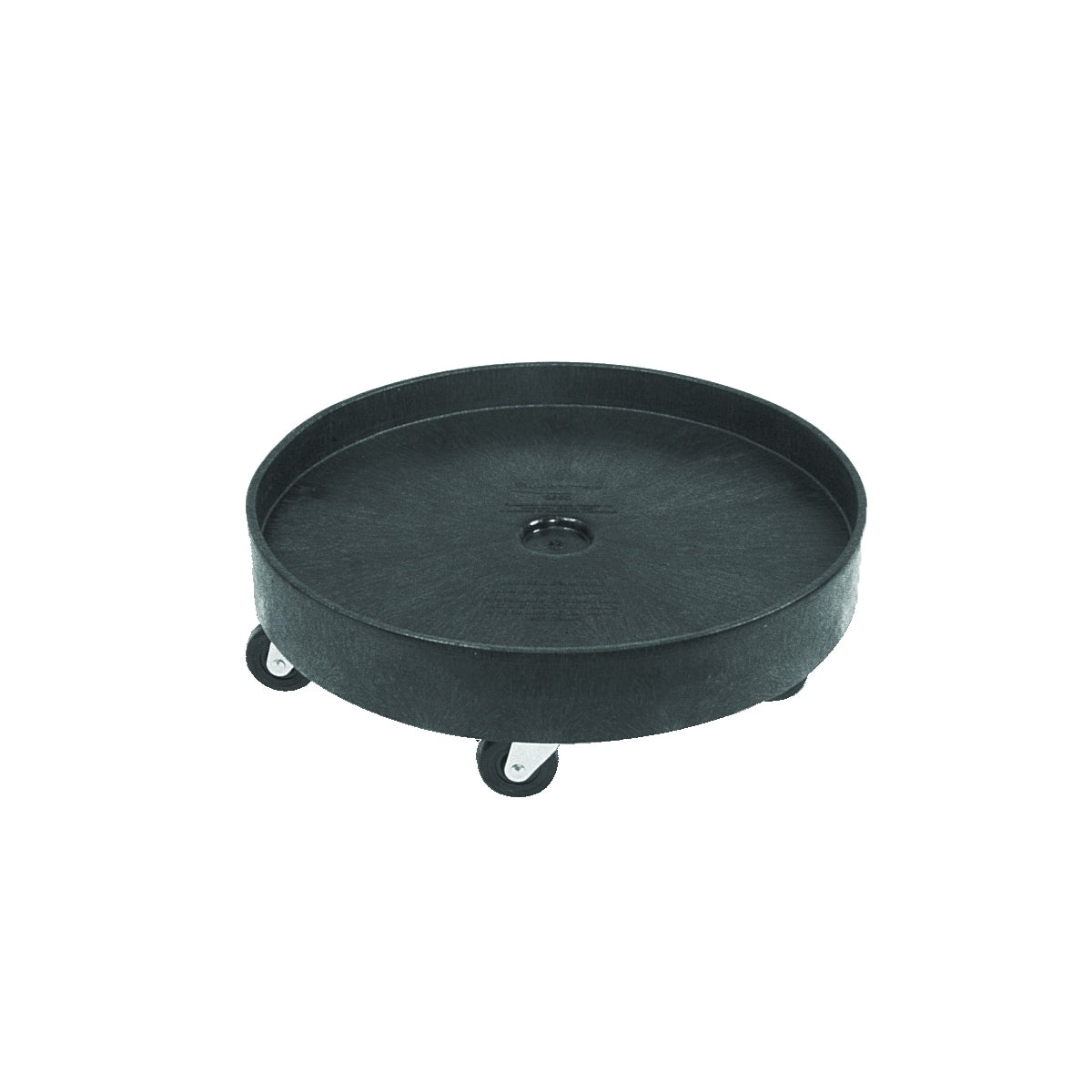 Rubbermaid FG265000BLA Drum Dolly, 500 lb, HDPE, Black