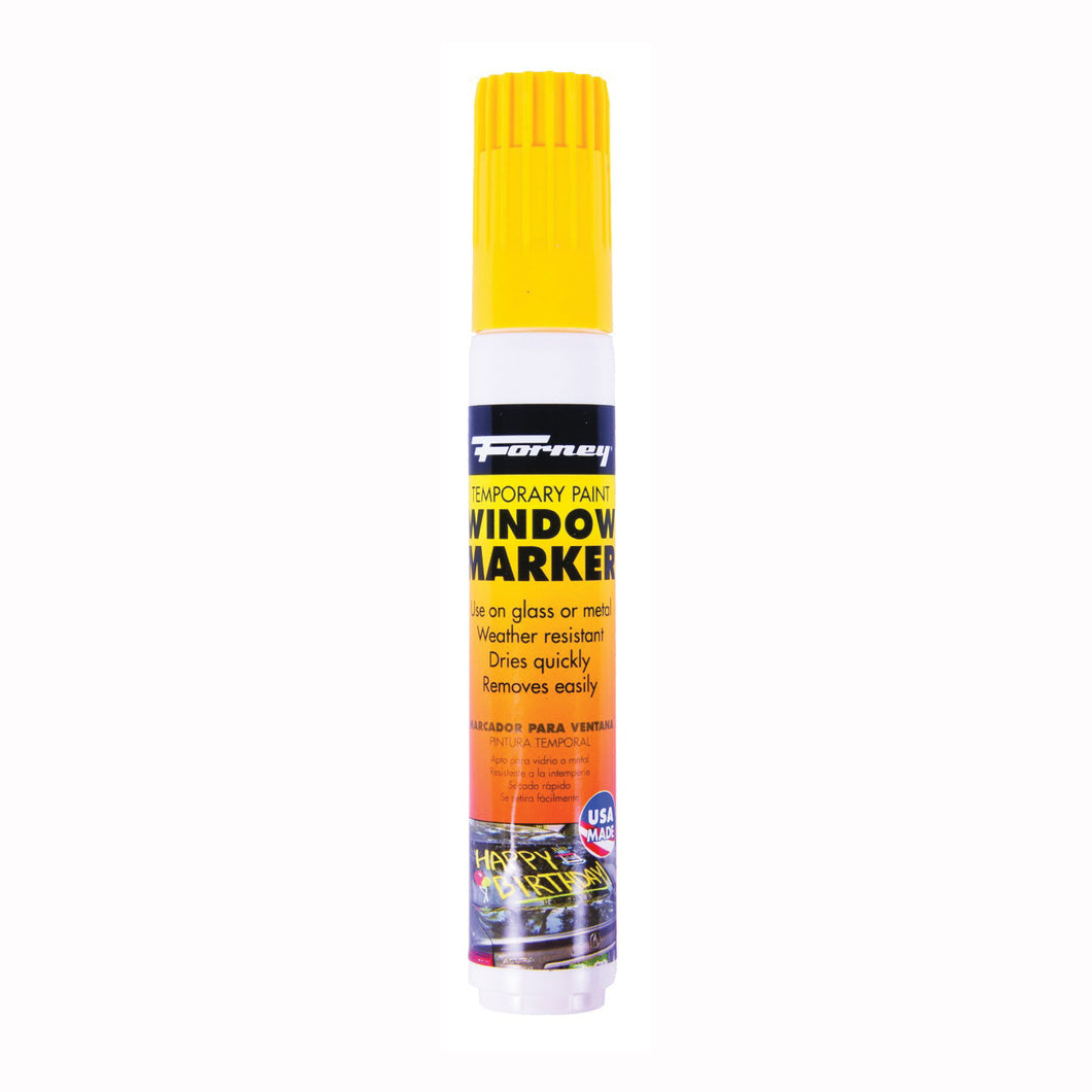Forney 70857 Solvent Based Window Marker, Yellow